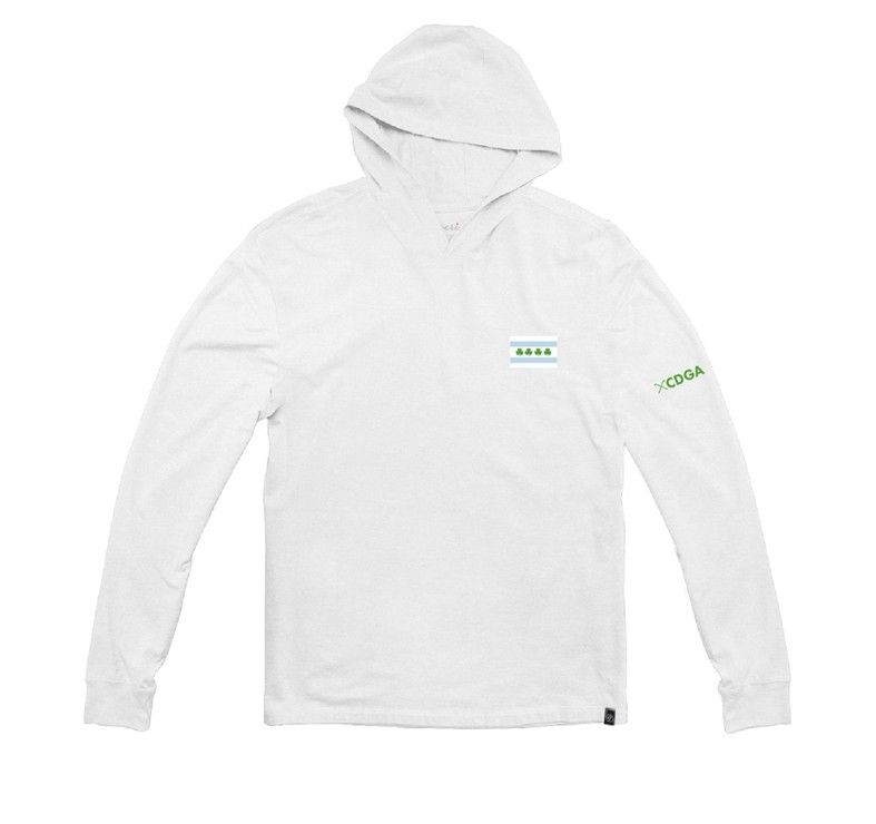 Imperial - The Aprés Men's Chicago Flag/Shamrock Long Sleeve Hooded T-Shirt