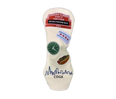 CDGA Baseball Icon  White Headcover - Woods