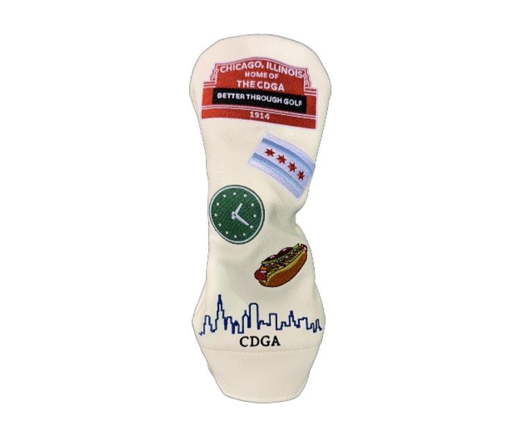 CDGA Baseball Icon  White Headcover - Woods