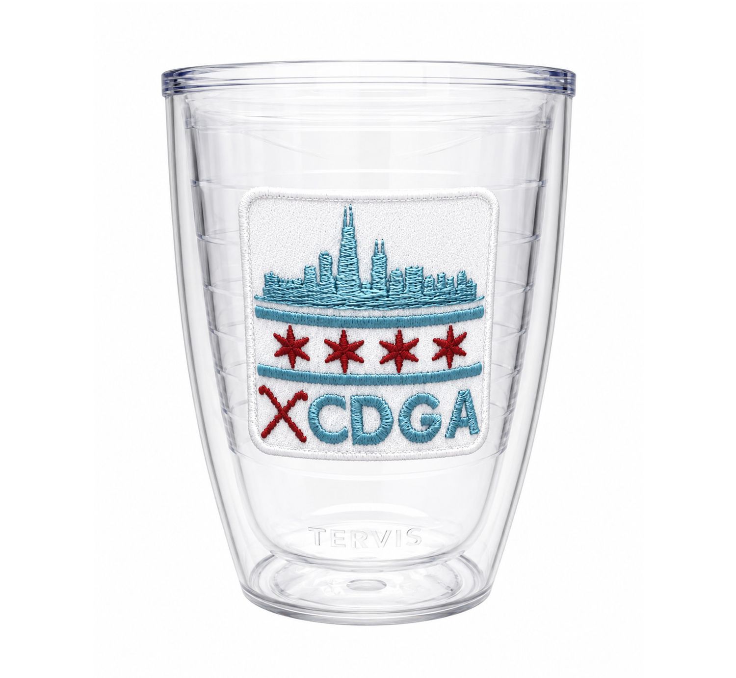 Tervis Classic Chicago Flag Tumblr, Size: 12oz