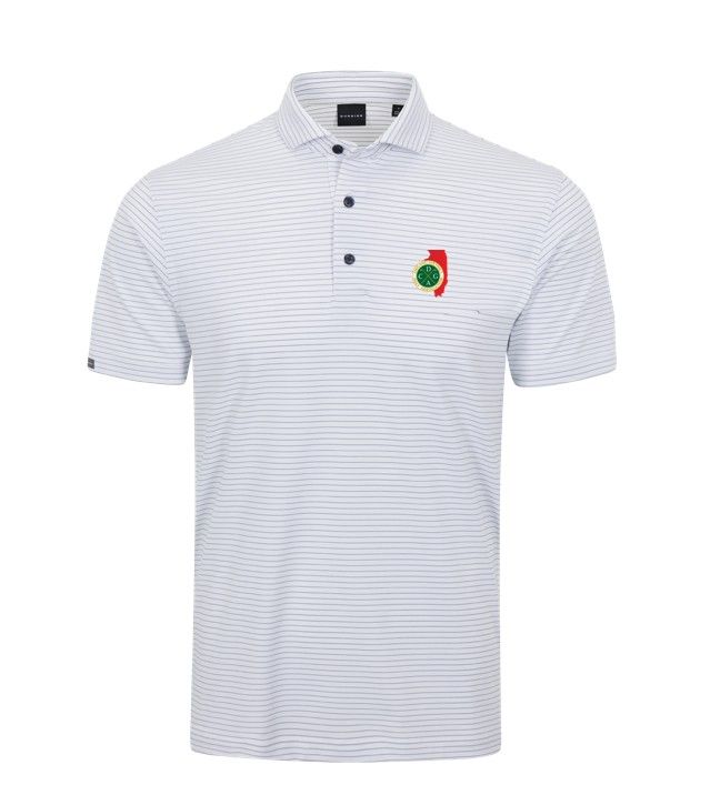 Dunning Helsby Pinstripe Jersey Performance Polo - State Amateur