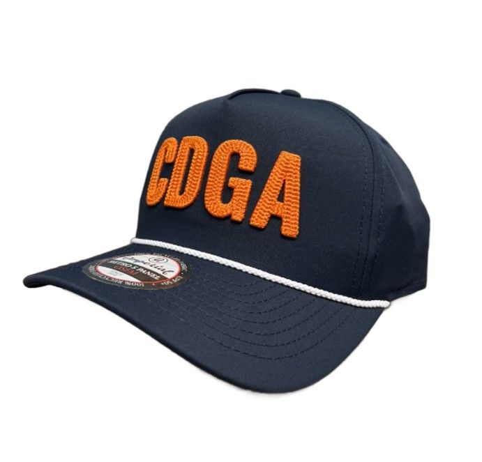 5054 - Orange CDGA Block Letter Rope Hat