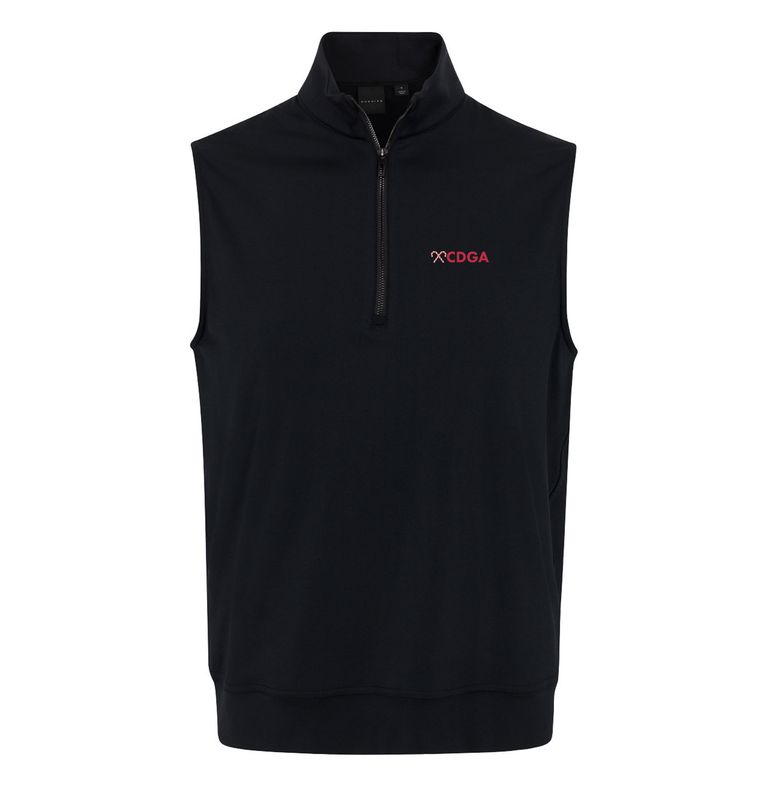 Dunning Men's CDGA Candy Cane Player 2.0 Quarter Zip Vest