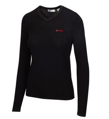 Greg Norman Lurex Tipped V-Neck Sweater