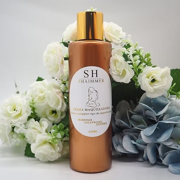 Crema maquilladora Shaimmer con brillo