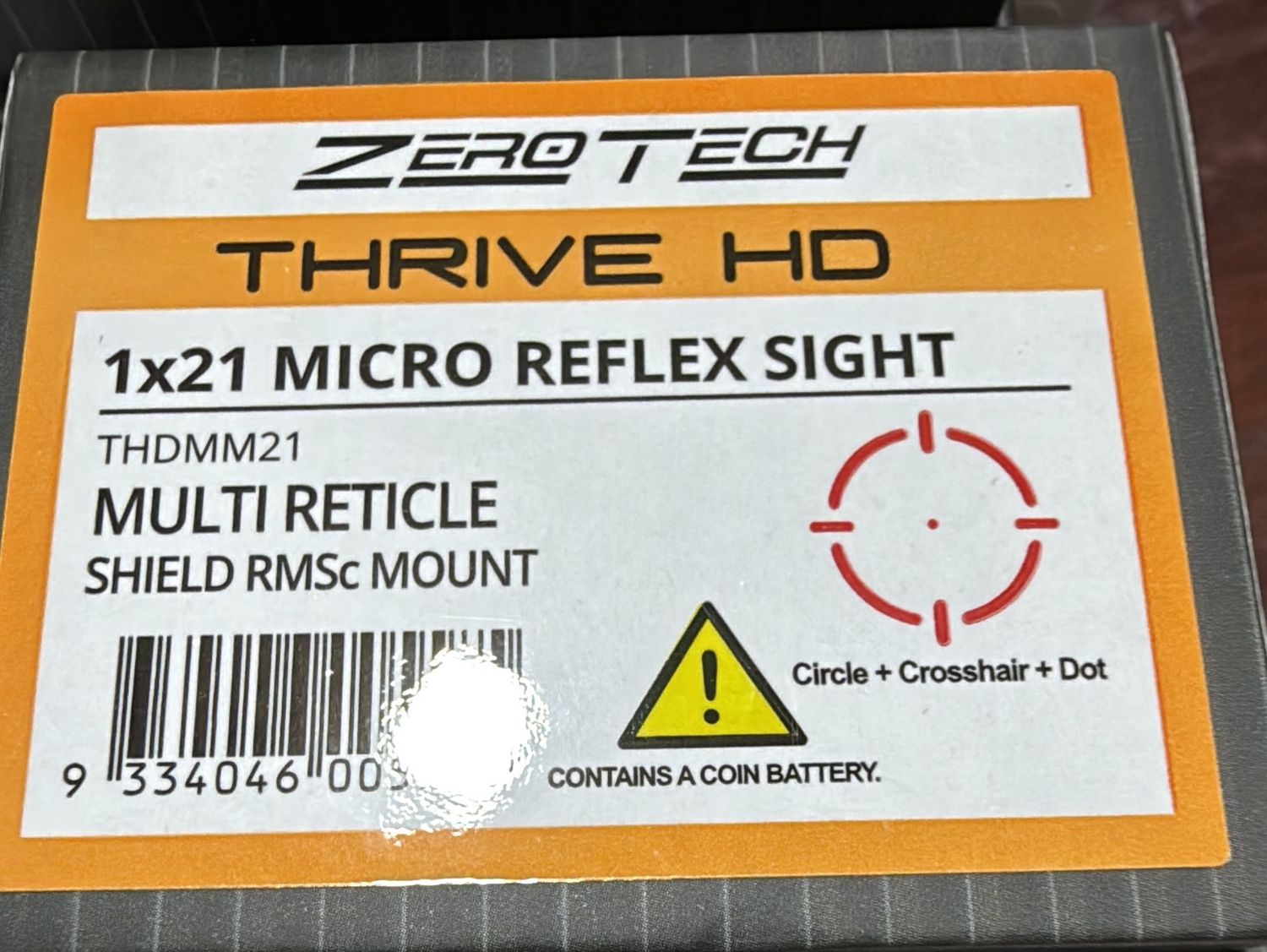 ZEROTECH THRIVE HD MICRO MULTI RET REFLEX RED