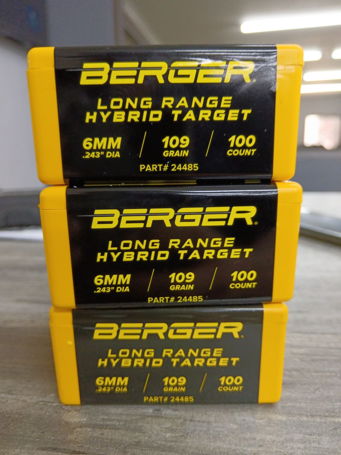 BERGER 6MM 109 Gr LR HYBRID TARGET (100) 