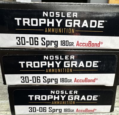 NOSLER AMMO 30-06 SPRIN 180GR TG ACCUBOND