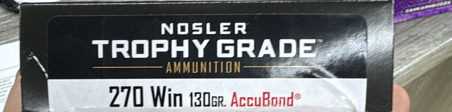 NOSLER AMMO 270 WIN 130GR TG ACCUBOND
