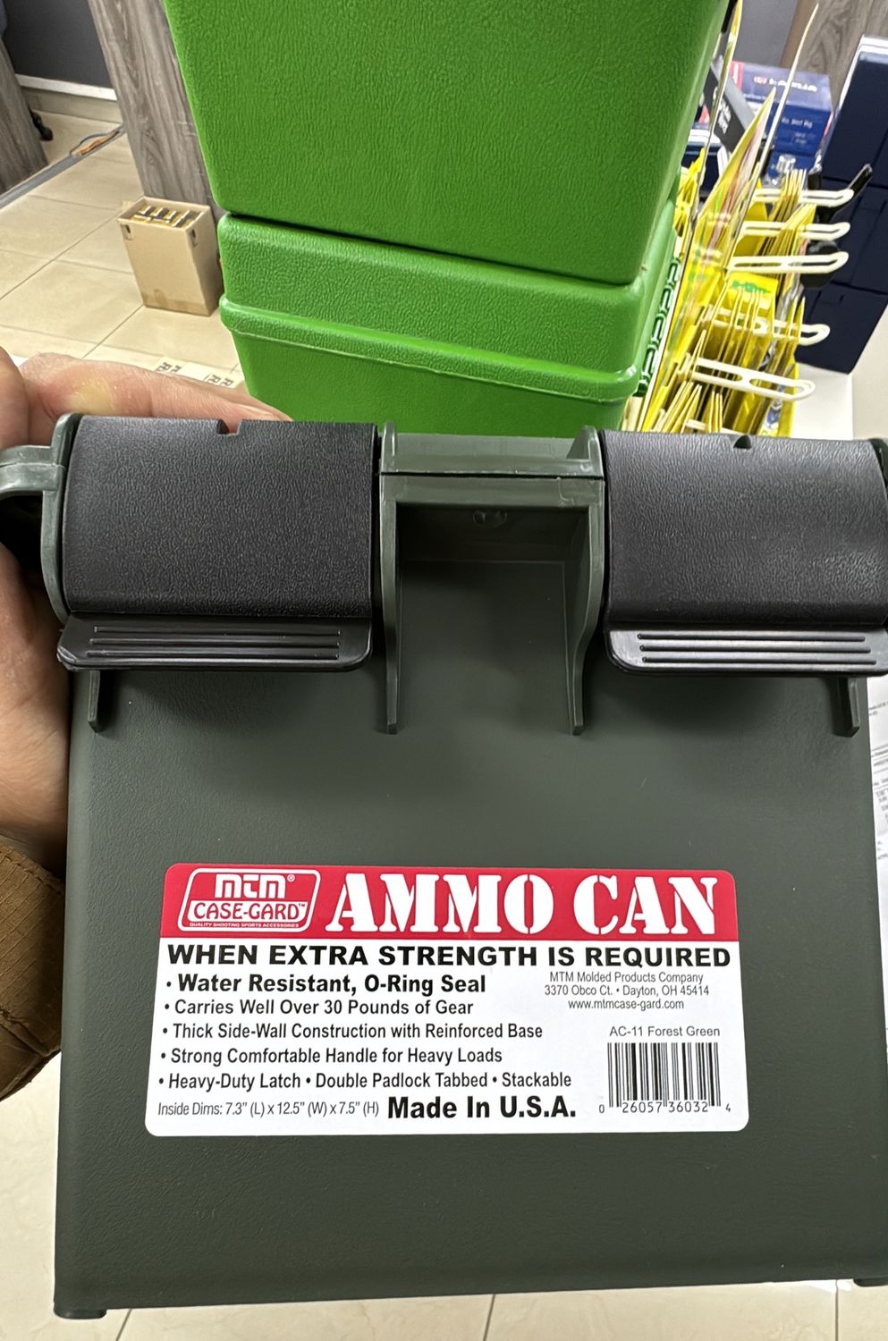 MTM AMMO CAN FOR BULK AMMO (GREEN) 