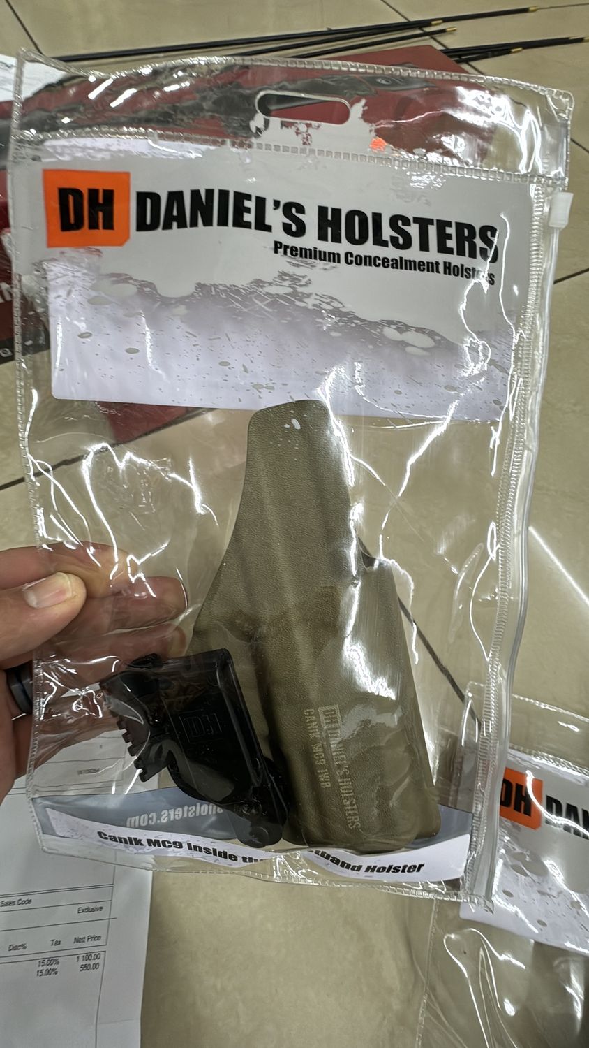 DANIELS CANIK MC9 METE IWB HOLSTER FDE