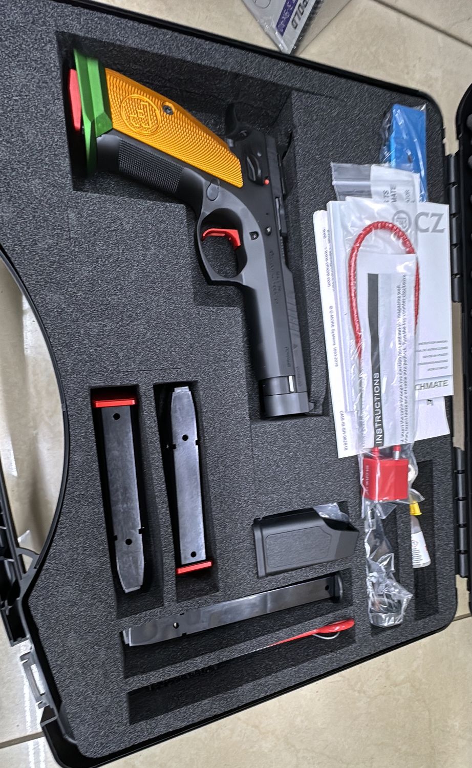 CZ 75 9MM PARA TS CHECKMATE PARROT