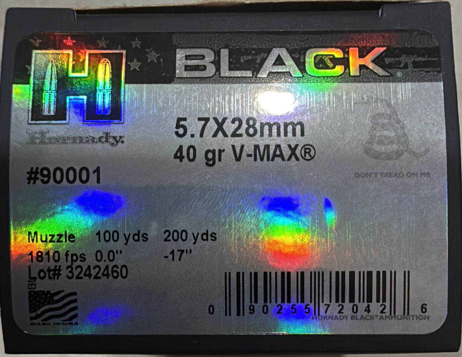HORNADY AMMO 5.7x28MM 40GR V-MAX 