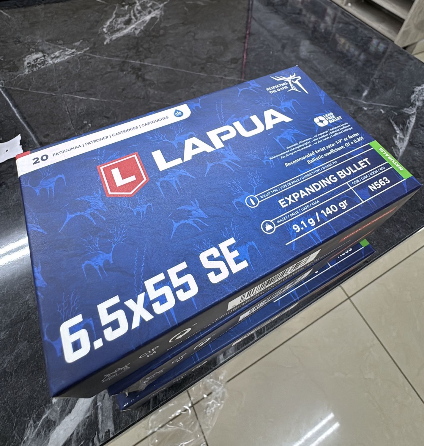 LAPUA AMMO 6.5x55 SE NATURALIS 140GR (20) 