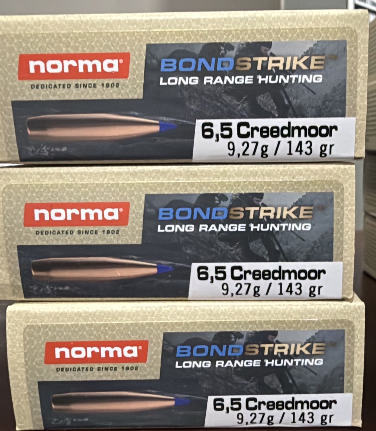 NORMA AMMO 6.5 CREEDMOOR 143GR BONDSRRIKE (20) 