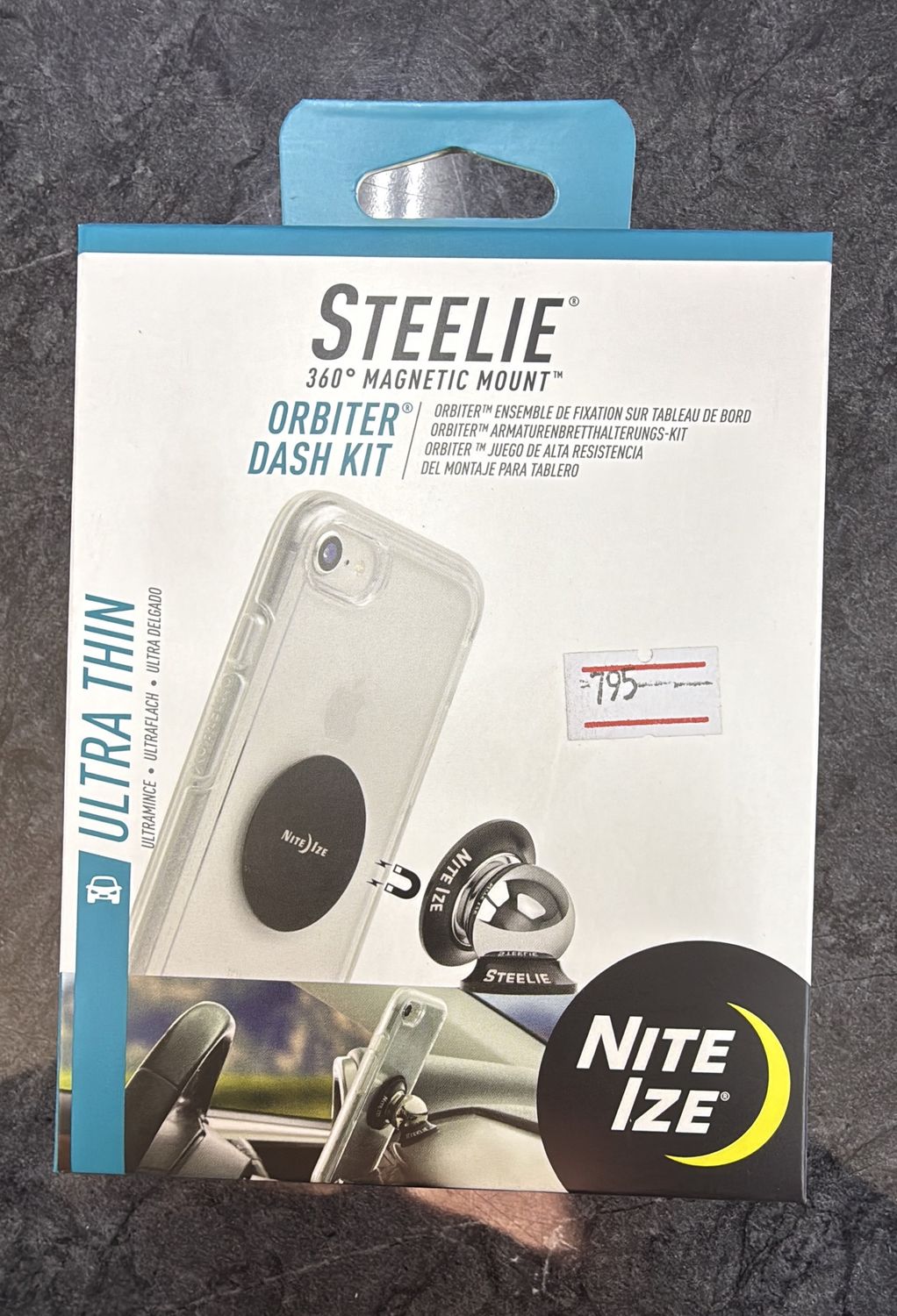 NITE IZE STEELIE ORBITER DASH MOUNT KIT
