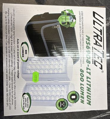 U/TEC LITHIUM 800 LUMENS TWIN PACK