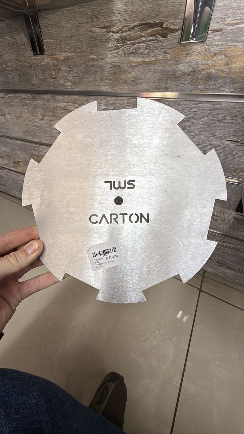 CARTON SMALL ROTATONG SHELL PLATE