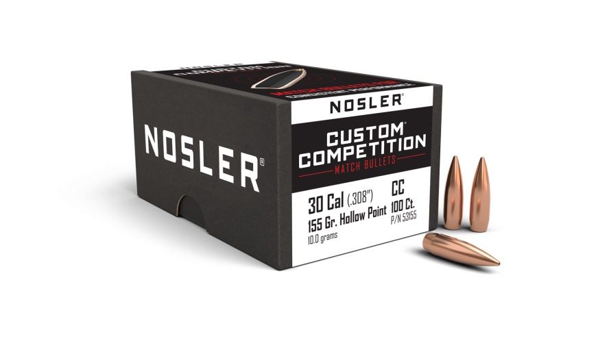 NOSLER BULLETS .30 CAL 155GR CUSTOM COMPETITION