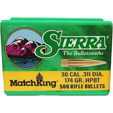 SIERRA 303CAL 174GR HPBT BULLET