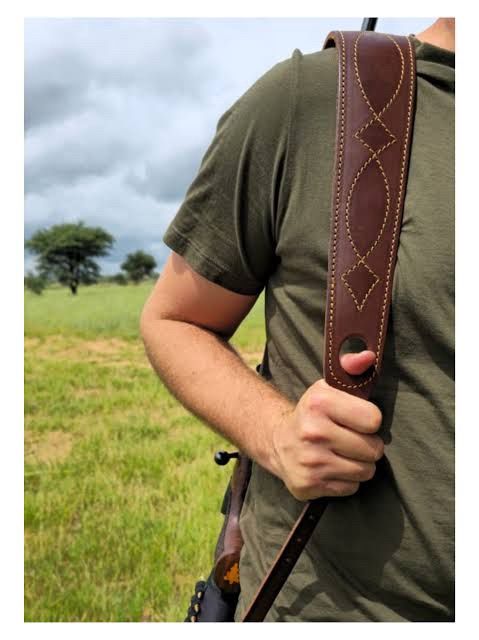 SNIPER LEATHER SLING SUEDE STITCHED BROWN