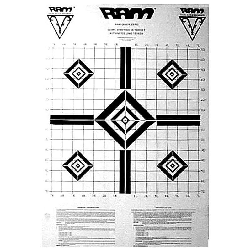RAM TARGET SCOPE ZERO TARGETS(3) BLACK