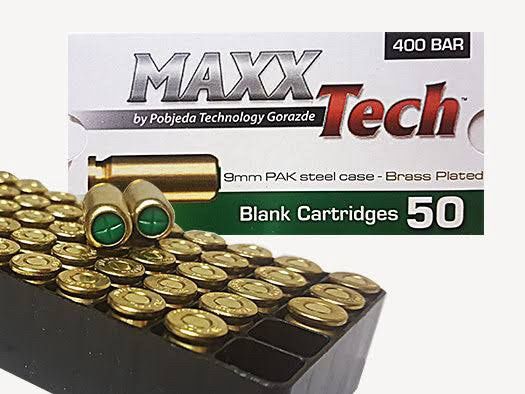 AMMO;9MM BLANK PAK STEEL/BRASS CSE