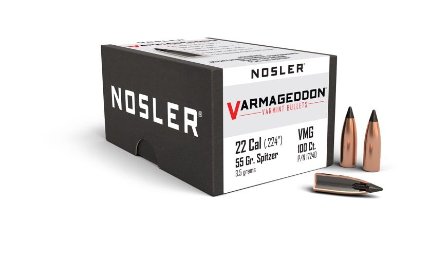 NOSLER VG .22CAL 55GR FB TIPPED(100)