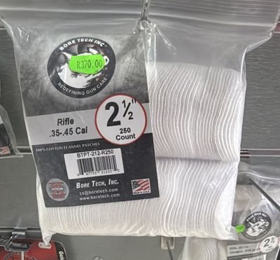 BORE TECH ROUND PATCH 2-1/2IN 250 PACK
