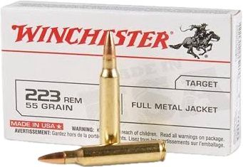 WINCHESTER AMMO .223 REM 55GR FMJ (20) 