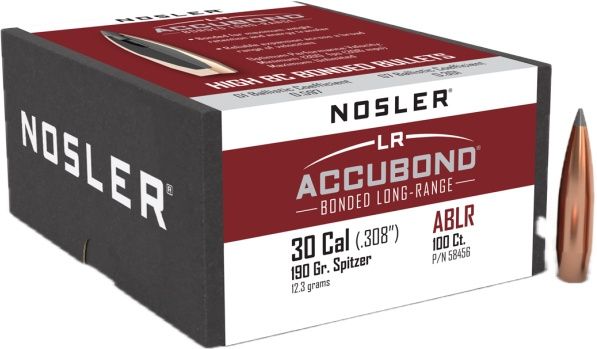 NOSLER BULLETS 30CAL 190GR ACCUBONDS (100)