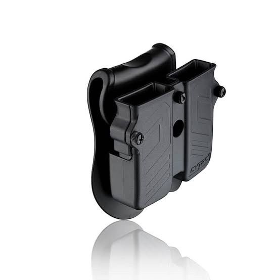 CYTAC POUCH DOUBLE MAG PISTOL NYLON 9MM-45ACP