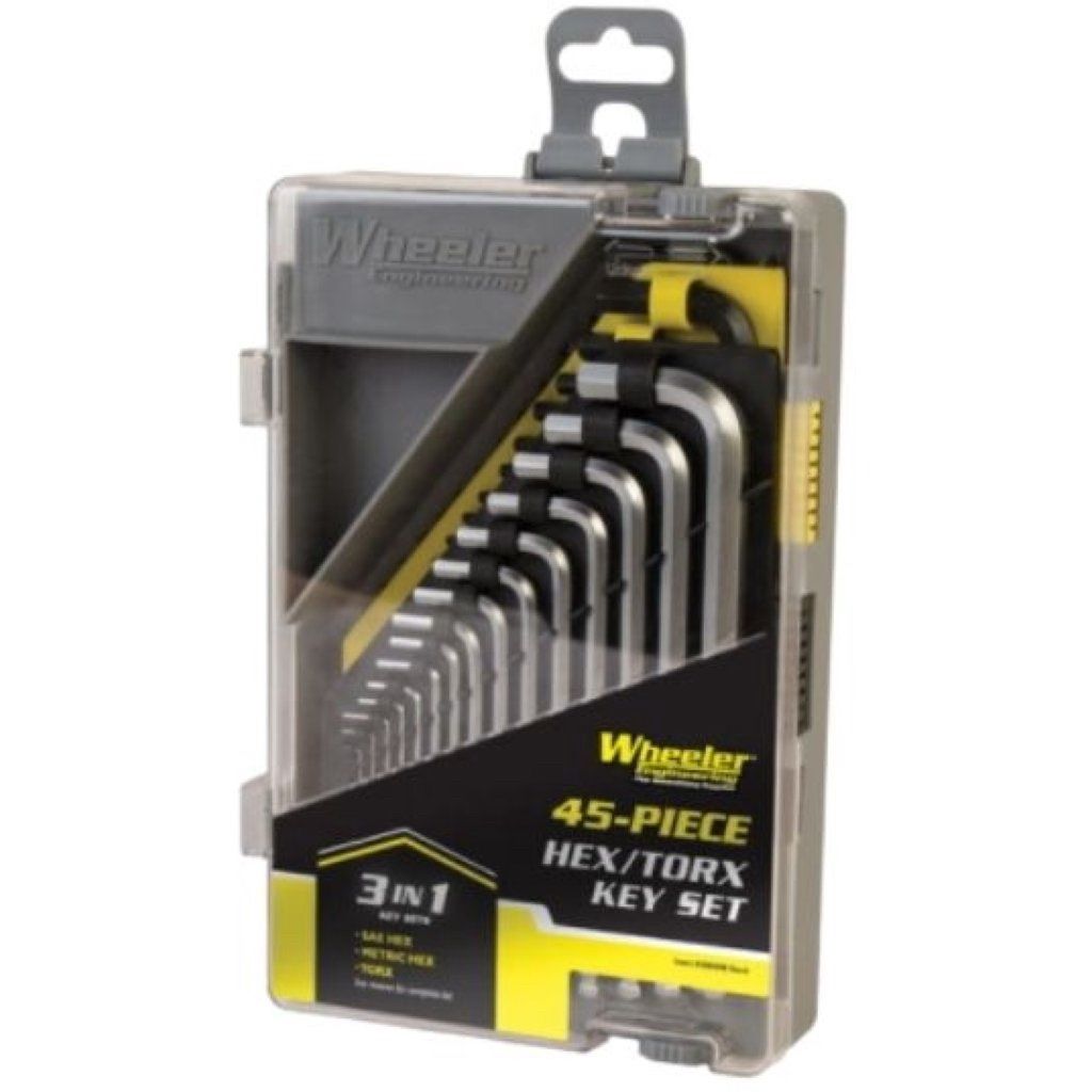 WHEELER 45 PIECE KEY SET METRIC HEX &amp; TORX