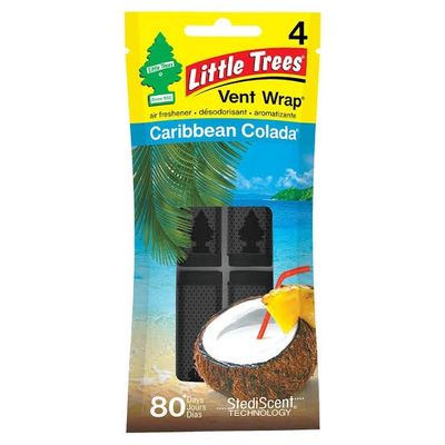 LITTLE TREES AIR VENT WRAP CARIBBEAN COLADA(4)