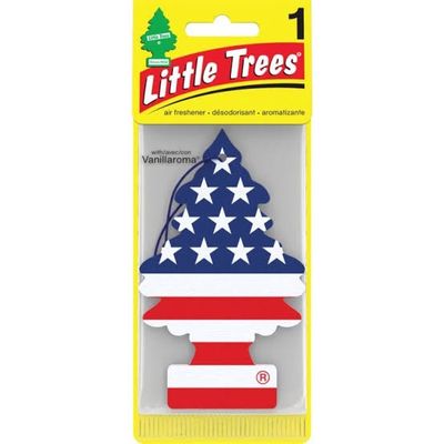 LITTLE TREES AIR FRESHENERS AMERICA WITH VANILLAROMA
