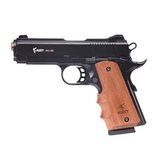 KUZEY 911SX BLANK/SIGNAL GUN BLACK/WOODEN GRIP