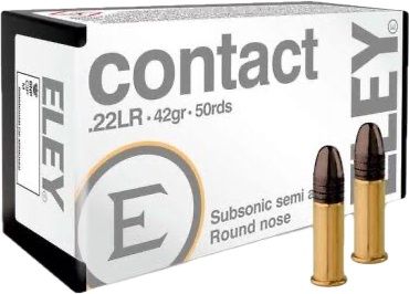 ELEY .22LR CONTACT 42GR 1090FPS