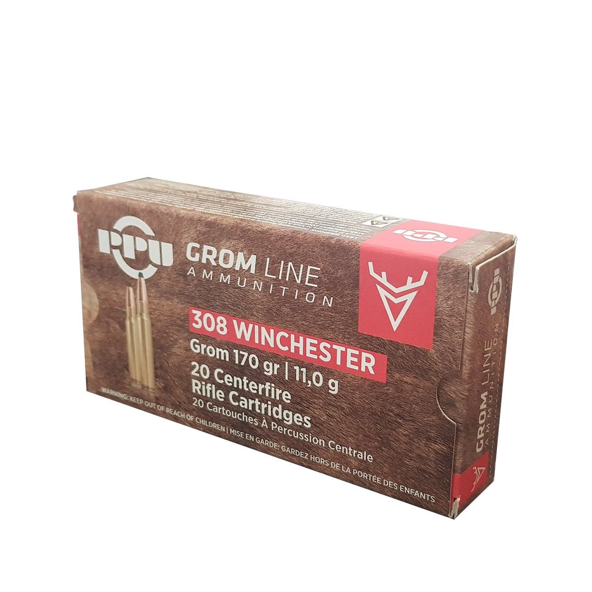 PPU AMMO 308WIN GROM 170GR(20)