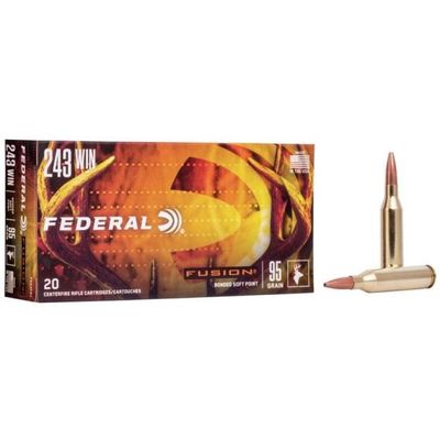 FEDERAL FUSION AMMO 243 95GR (20)