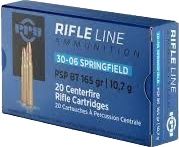 PPU 30-06 SPRG PSP BT 165GR AMMO