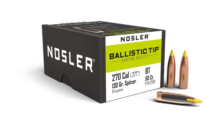 NOSLER BALLISTIC TIP 270CAL 130GR (50)