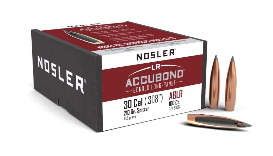 NOSLER ACCUBOND LONG RANGE 30CAL 210GR SPITZER(100)