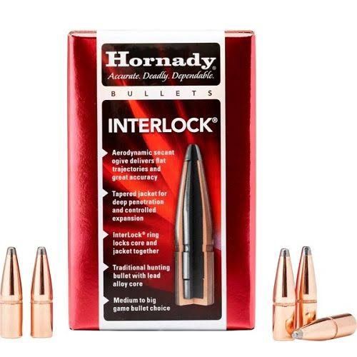 HORNADY BULLETS 308 165GR BTSP INTERLOCK (100)