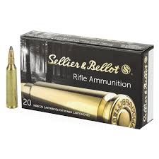 S&amp;B AMMO 22-250 REM 55GR(20)