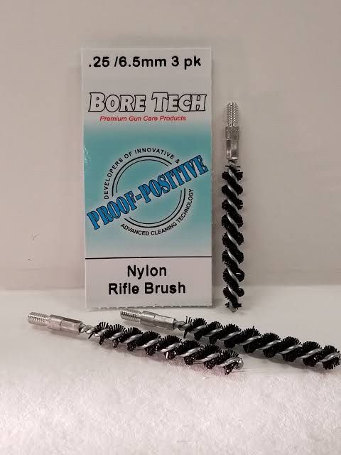 BORE TECH NYLON RIFLE BRUSH .25/ 6.5MM 3PK