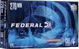 FEDERAL 270WIN 130GR POWER SHOK(20) AMMO