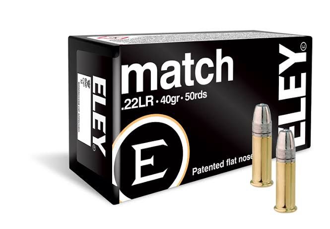 ELEY .22LR (40GR) MATCH FLAT NOSE (50)