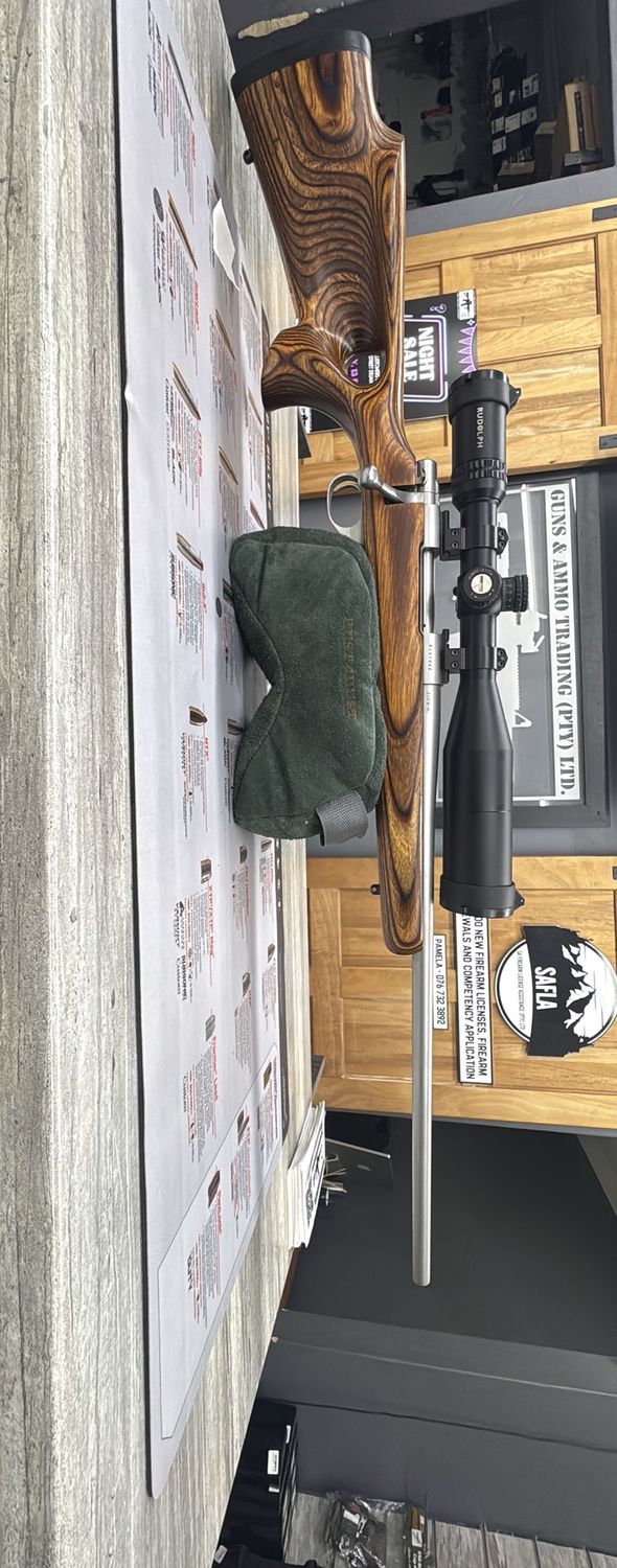 2ND HAND HOWA 308WIN S/S MET RUDOLP SCOPE EN THUMBHOLE KOLF SN:B291942 634/25