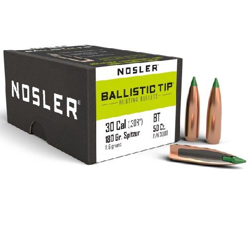 NOSLER BALLISTIC TIP 30CAL 180gr (50)