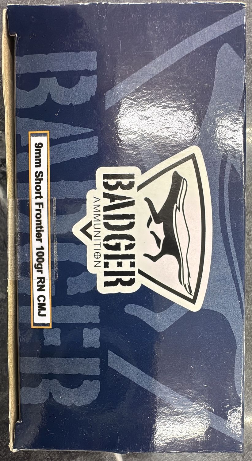 BADGER 9MMS (100GR) RN CMJ 50